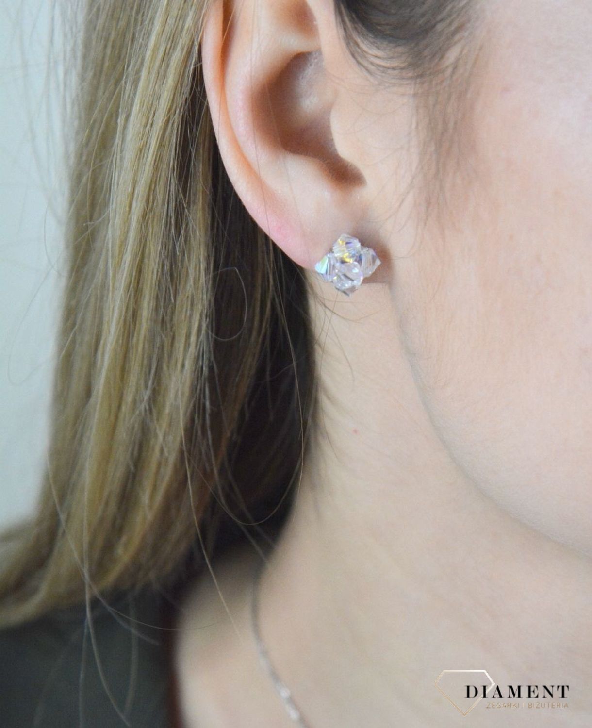 Kolczyki ślubne Swarovski srebro 925 KR2 358-1. Biżuteria ślubna Swarovski. Błyszczące kolczyki . Wyjściowa biżuteria. Na prezent (2).jpg